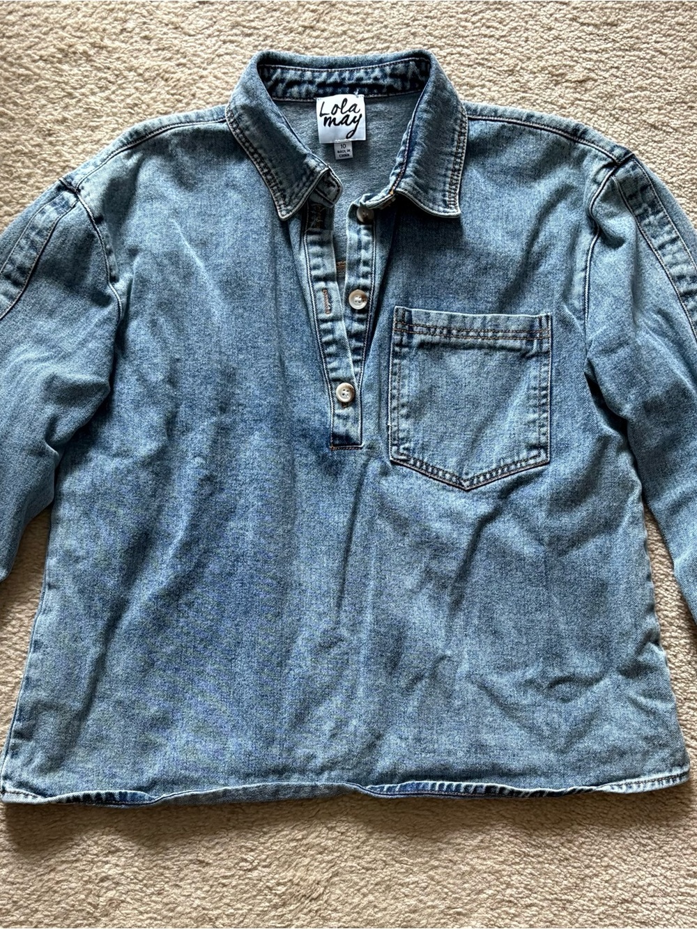 Denim Shirt in acid wash